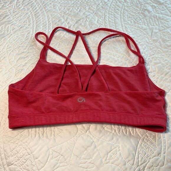GapFit Breathe Low Impact Strappy Sports Bra Pink Small - Picture 4 of 5